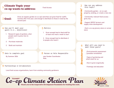 Sample climate action plan for food access - Ajani Group